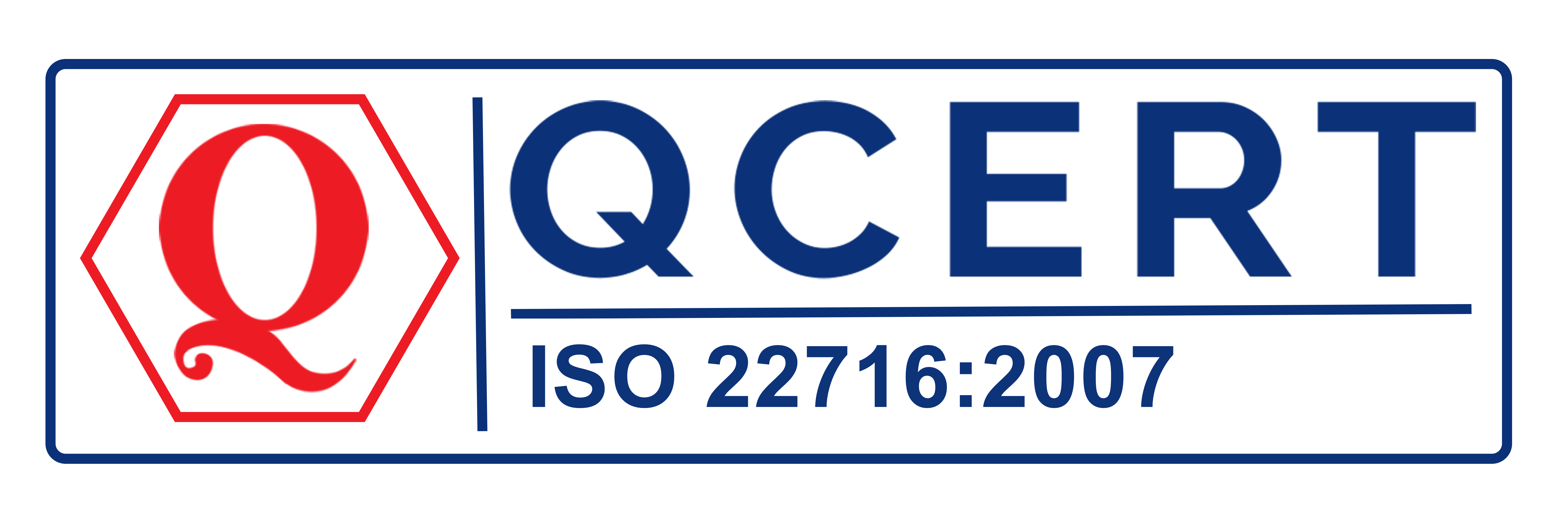 ISO 22716:2007 certification mark